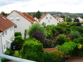 Sicht vom Balkon nach Süd-West