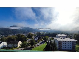 Ausblick vom Balkon & Wohnzi.