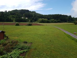 Blick vom Balkon