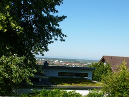 Blick aus dem Wohnzimmer 