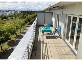 Südterrasse Blick ins Grüne