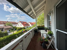 Ausblick vom Balkon