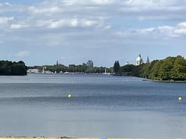 Maschseeblick vom Südufer