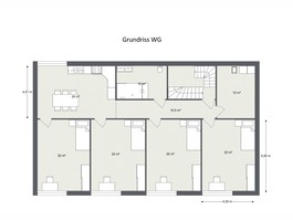 Grundriss WG 3. + 4. OG