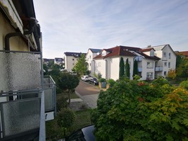 Blick vom Balkon