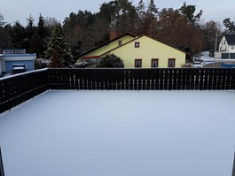 Blick auf die Dachterrasse